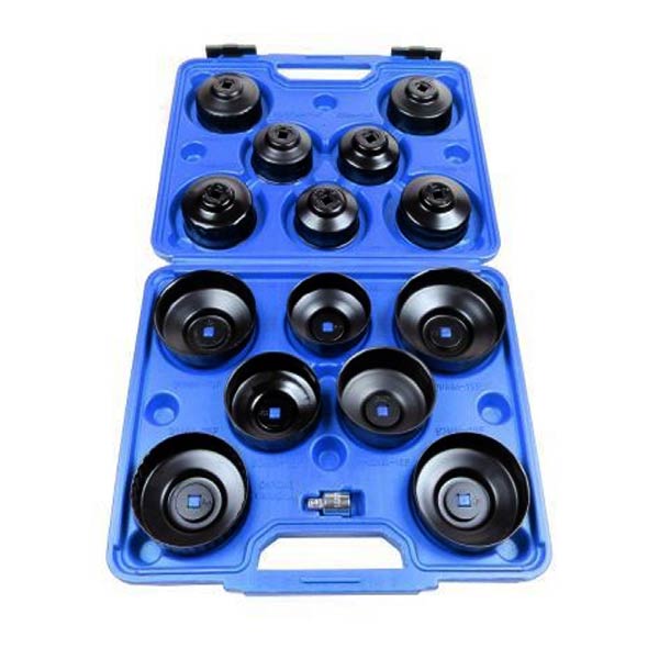 15pcs cup type oil filter wrench set